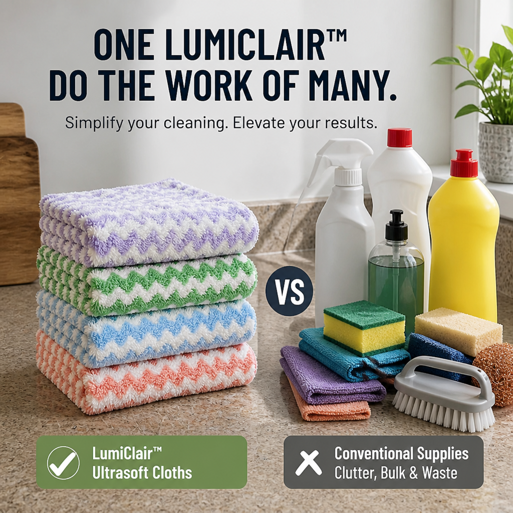 LumiClair Ultrasoft Cloths — Unlock Effortless, Mirror-Perfect Shine Every Time - Lamylie