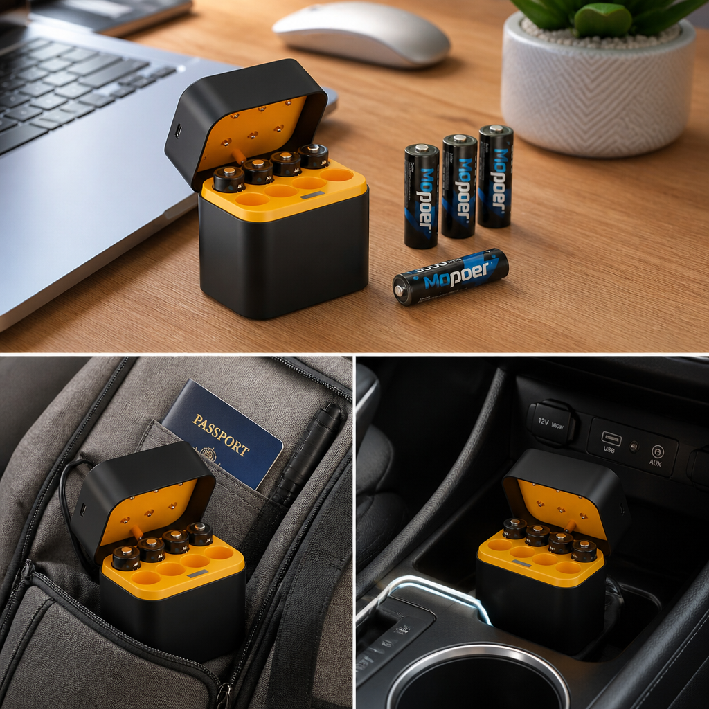 FlashPulse — Recharge AA & AAA Batteries to Full 1.5V Power in 2.5 Hours - Lamylie