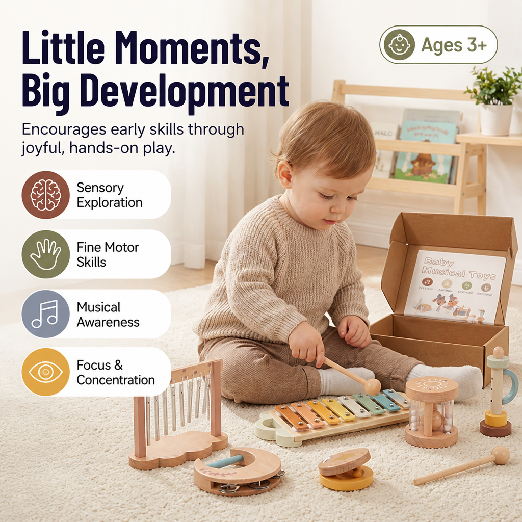 MelodySprout – Entfache die fröhliche Reise deines Babys in die Welt der Musik und Entwicklung – Lamylie