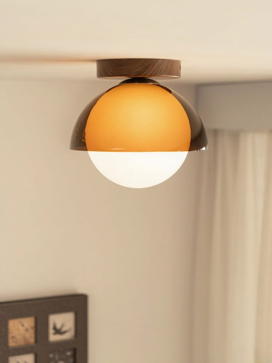 Vintage Ceiling Lamp with Sunset Tones for Hallway and Entrance | Modern Ambient Lighting - Lamylie