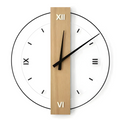 Large Quiet Wooden Wall Clock for Living Room Decor - Lamylie