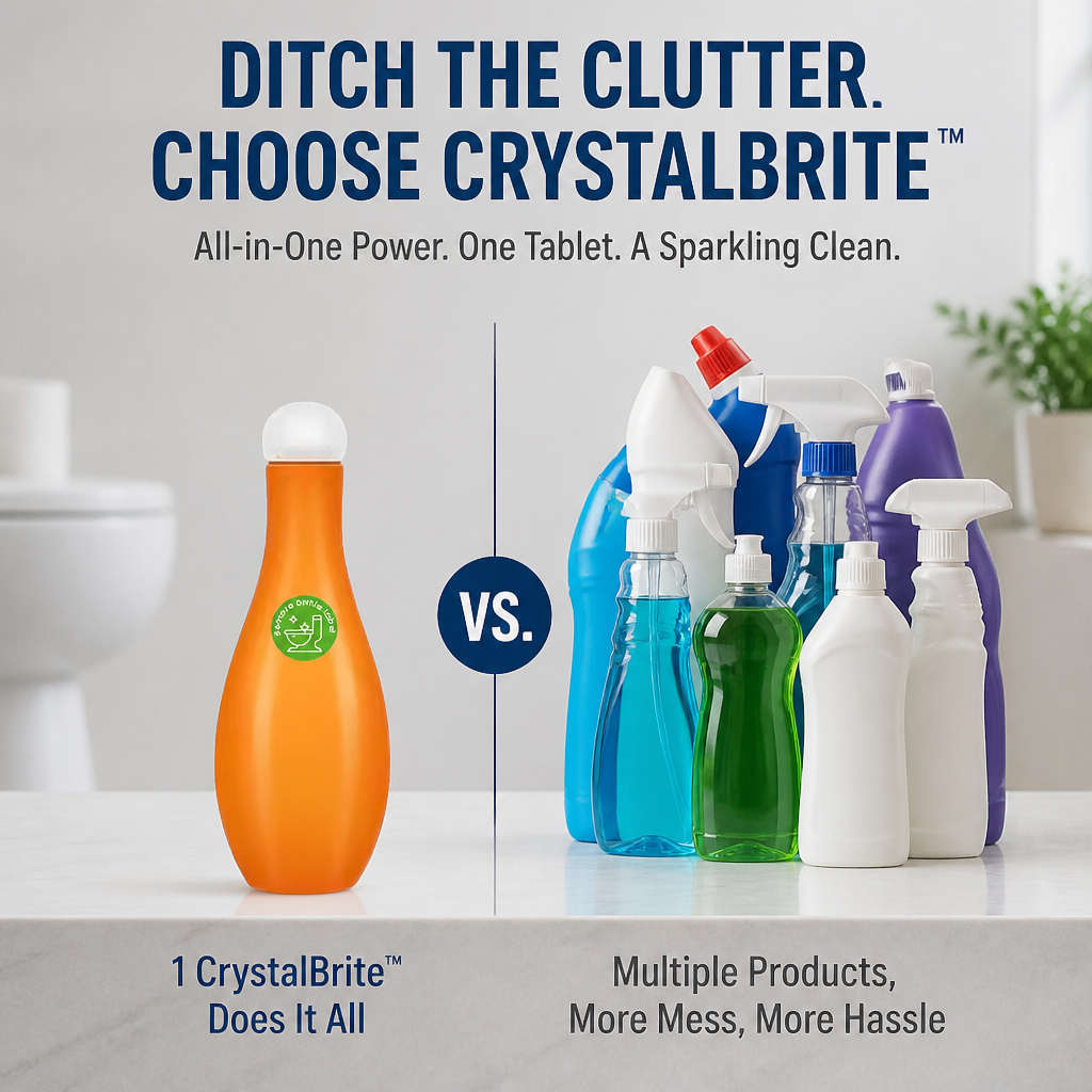 CrystalBrite — Gjør toalettet ditt skinnende rent og friskt uten skrubbing - Lamylie