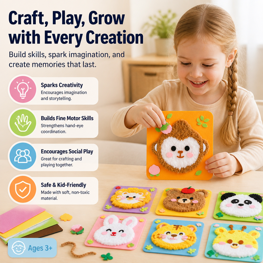 ImagineoCraft Stick Puppet Kit — Unlock Your Child’s Creativity and Confidence with Every Handmade Character - Lamylie