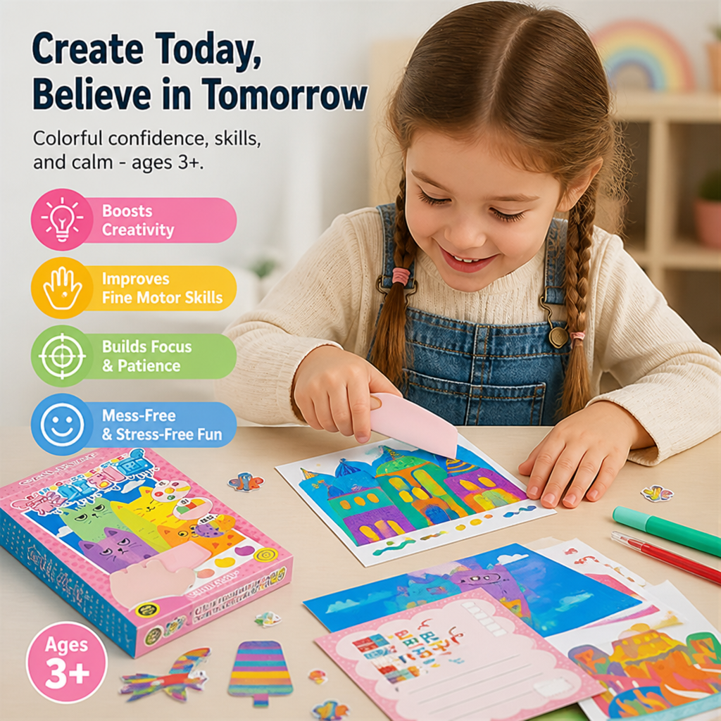 BrightBrite — أشغل أيدي الصغار بكشف رسومات قوس قزح دون أي فوضى - Lamylie