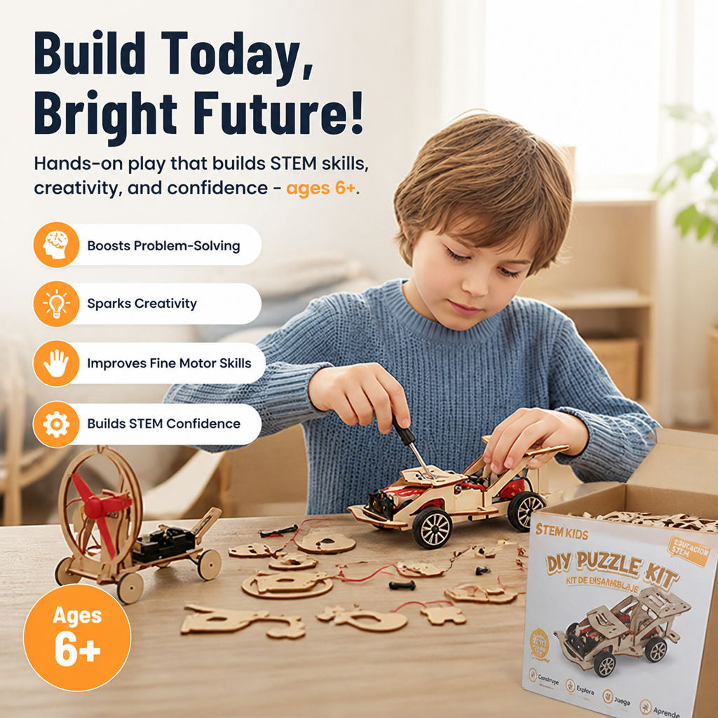 BrightBuild STEM 木制玩具套装 — 激发好奇心，培养终身受用的聪慧才智 - Lamylie