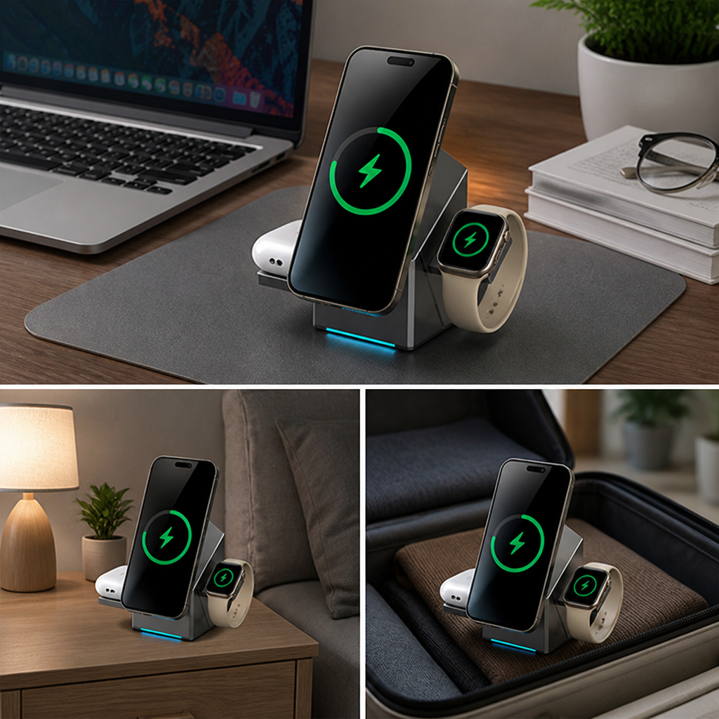 FluxCharge — اشحن كل جهاز فورًا دون فوضى أو ازدحام - Lamylie