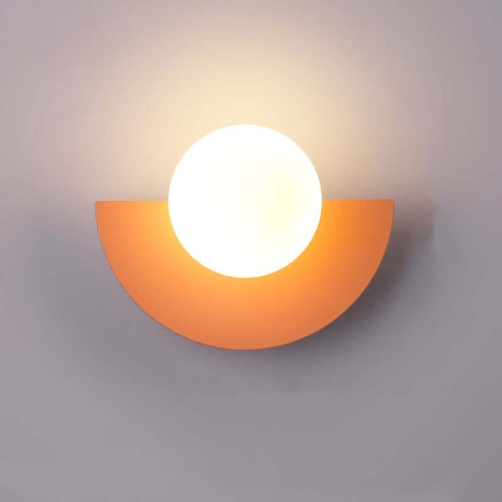 Wall Lamp | Modern Wall Lighting with Colorful Shade | Scandinavian Design | Living Room Bedroom Hallway - Lamylie