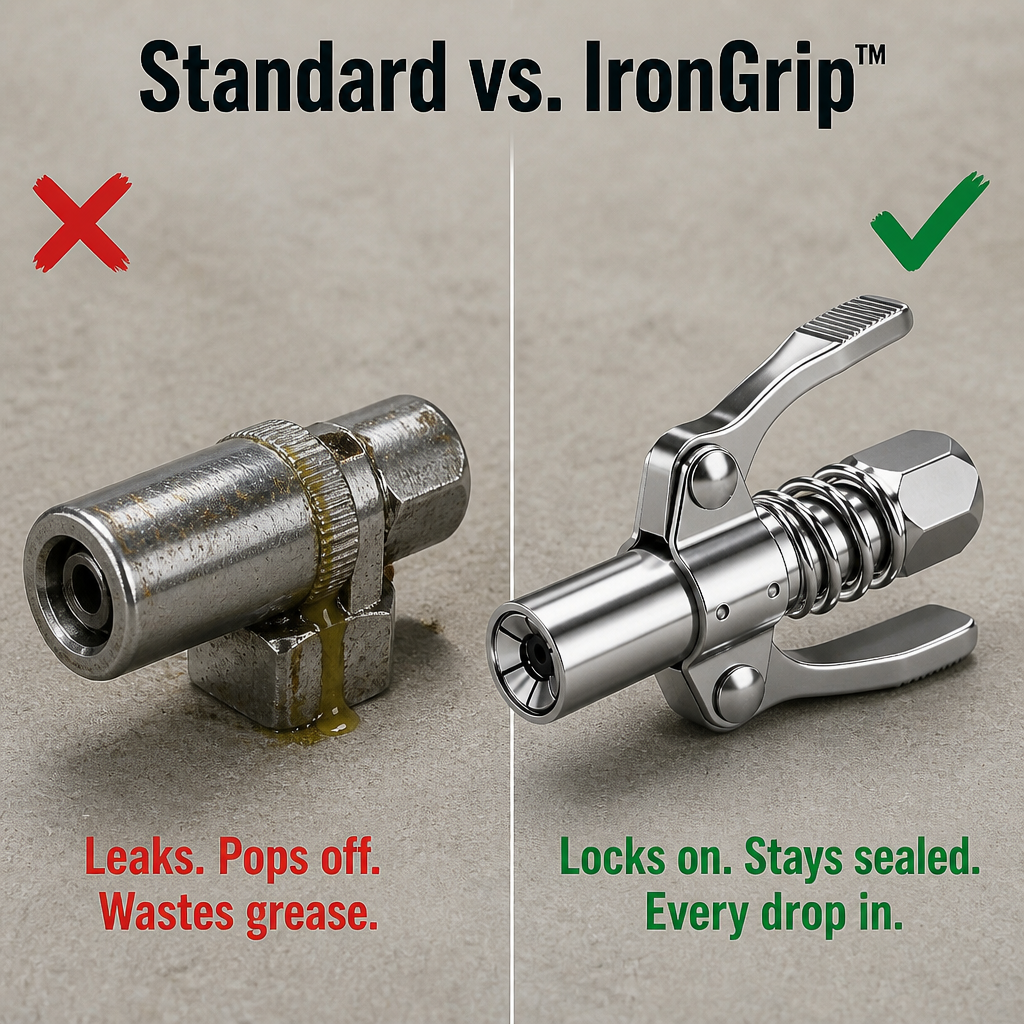 IronGrip — ثبّت الأداة على مشحمة التشحيم واضخ الشحم دون استخدام اليدين - Lamylie