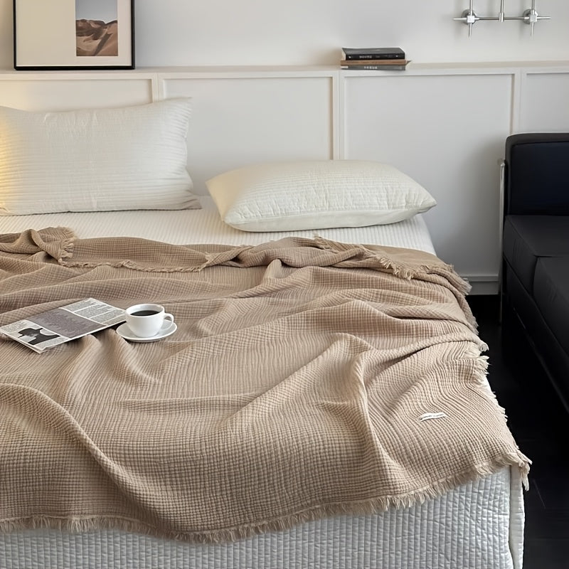 Trapunta leggera in cotone mussola Bohobreeze — design traspirante e rinfrescante