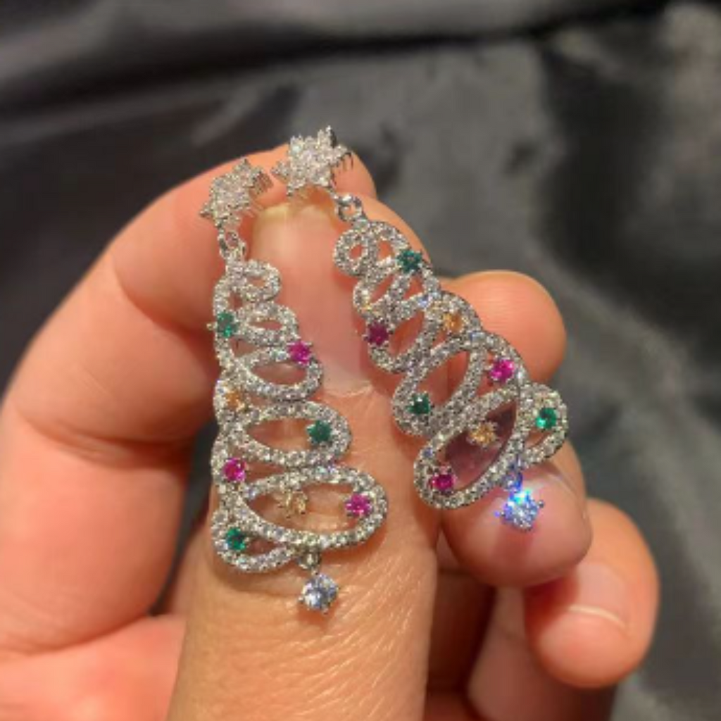 LumaBelle Christmas Earrings — Shine Bright All Season with Featherlight Festive Glam - Lamylie
