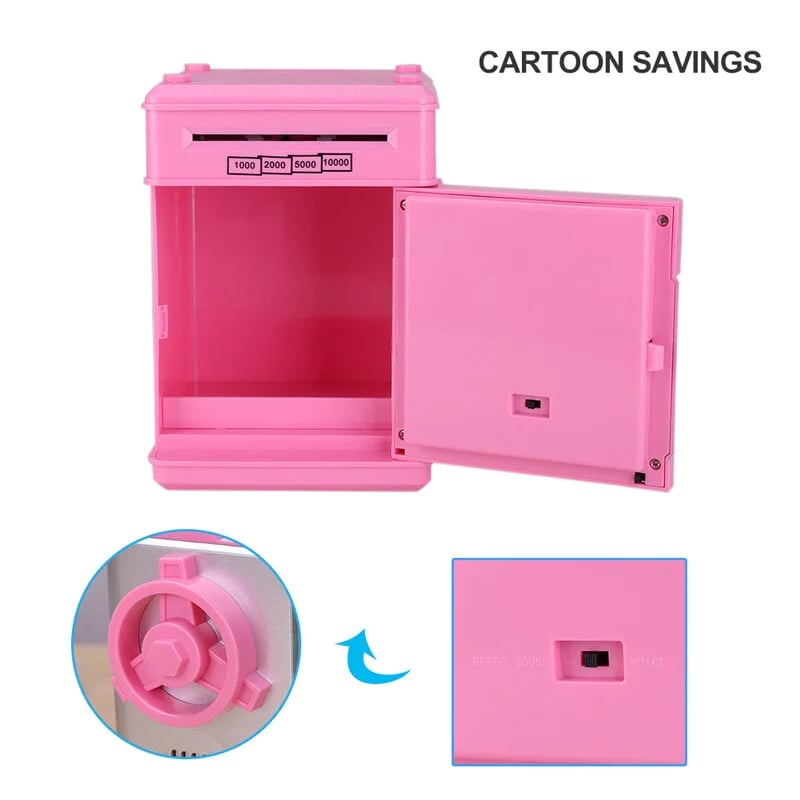 Mini Piggy Bank - Safeguards Pocket Money and Turns Saving into Fun Adventure for Kids - Lamylie