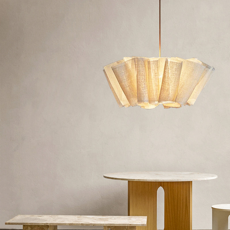 Pleated Fabric Pendant Lamp | Minimalist Scandinavian Lighting for Dining Room & Living Room - Lamylie