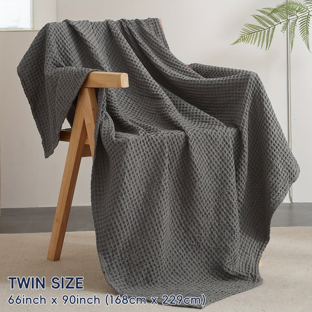 Coperta waffle accogliente Cloudweave — Tessuto leggero, resistente e adatto all’uso quotidiano