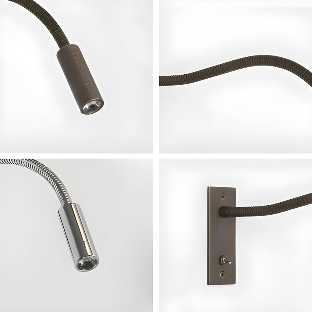 Adjustable Gooseneck Wall Light – Reading Lamp for Bed and Sofa - Lamylie