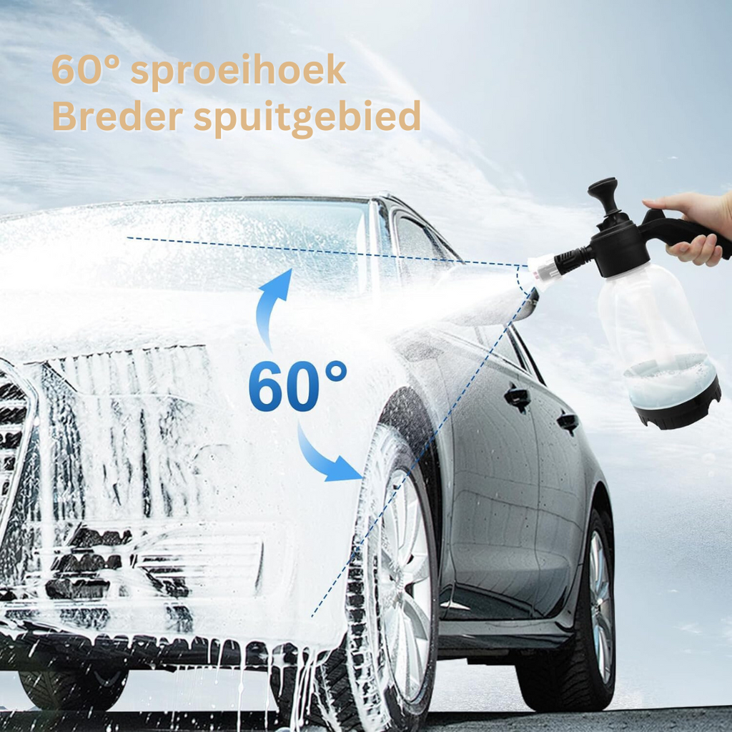 Foam Sprayer for Car Cleaning | 3 Nozzles for Deep Cleaning | White or Black - Lamylie