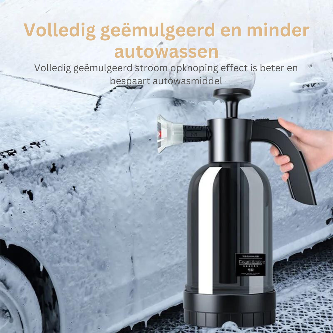 Foam Sprayer for Car Cleaning | 3 Nozzles for Deep Cleaning | White or Black - Lamylie