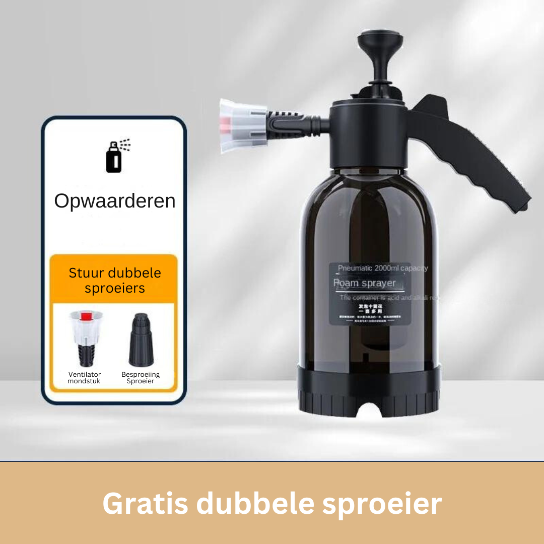 Foam Sprayer for Car Cleaning | 3 Nozzles for Deep Cleaning | White or Black - Lamylie