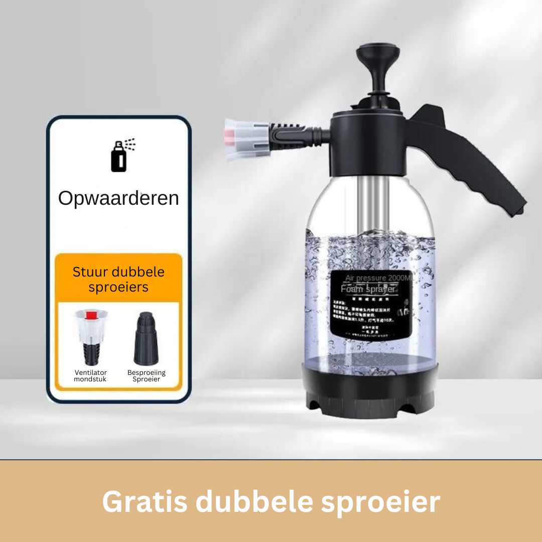 Foam Sprayer for Car Cleaning | 3 Nozzles for Deep Cleaning | White or Black - Lamylie