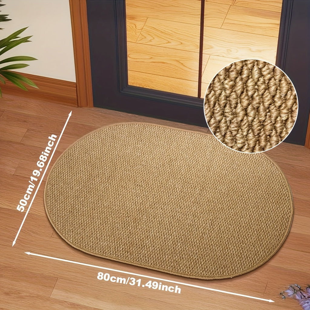 Tapis ovale marron ScandiRoots — design de style nordique