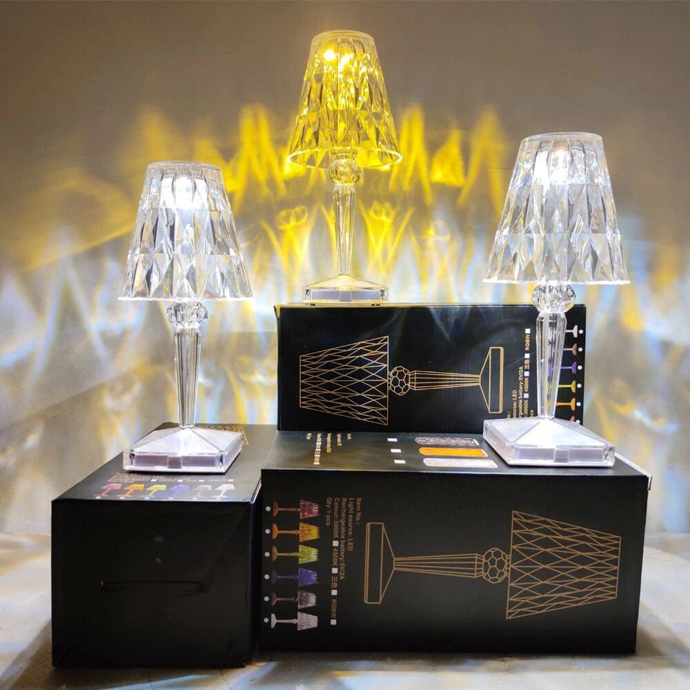 LED Glass Crystal Table Lamp - Lamylie