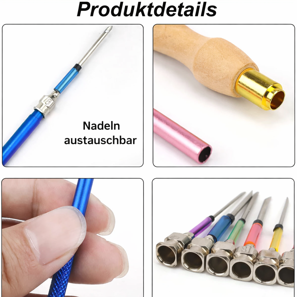 Embroidery | Comfortable Needle Kit | Ergonomic & Multifunctional | ThreadEase - Lamylie