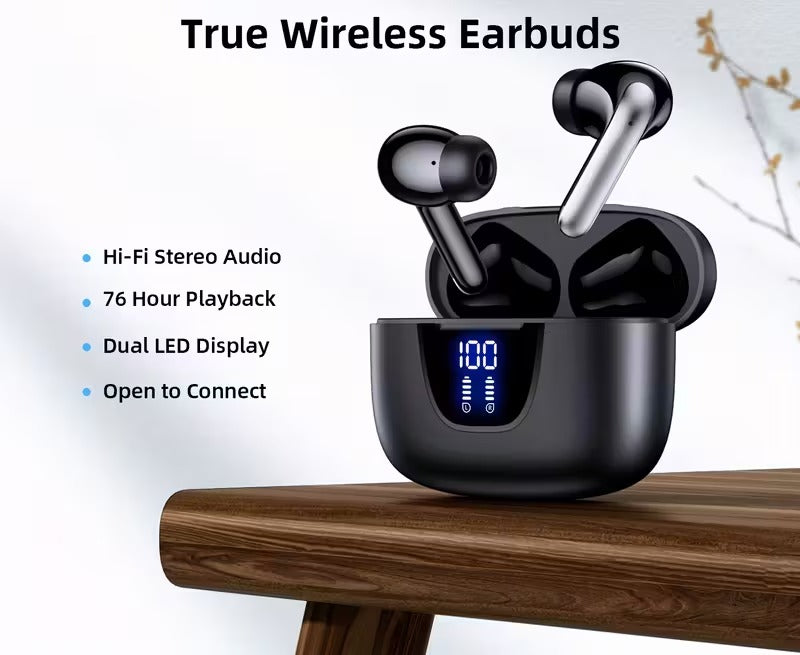 Headphones | Wireless Earbuds | Extended Battery Life & Crisp Audio | Auralyx Pods - Lamylie