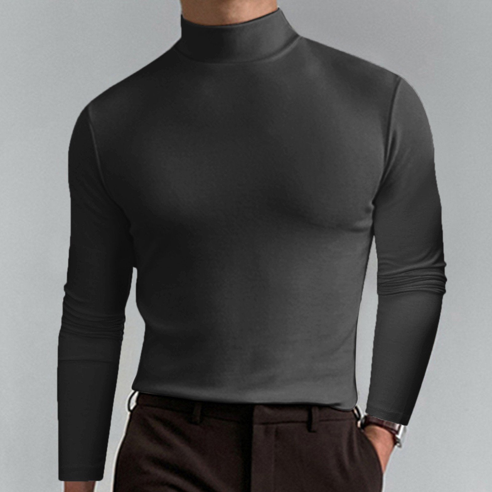 Marsilio – Col roulé ajusté sculptant pour homme – Lamylie