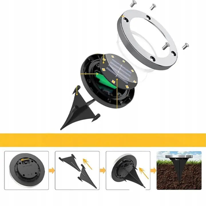 3-Pack Solar Garden Lights – Stylish Outdoor Illumination Without Wires - Lamylie