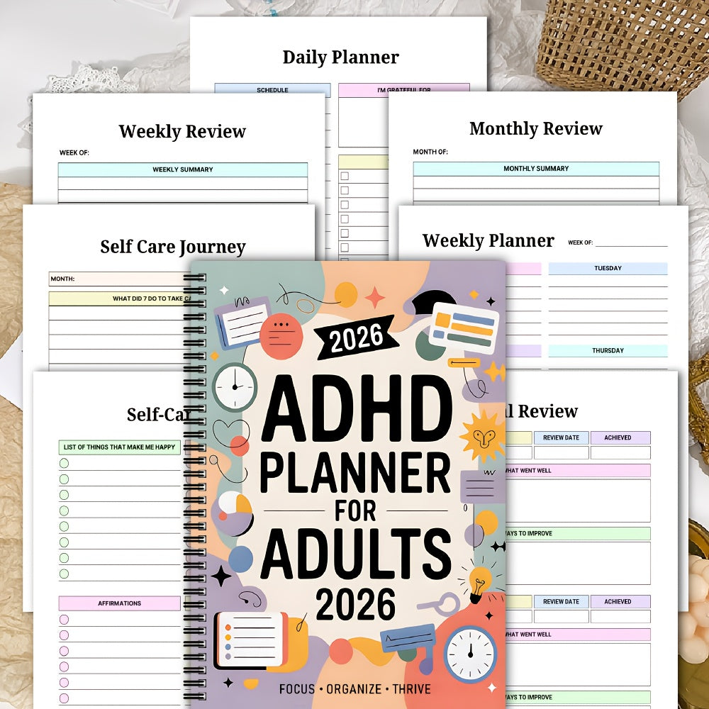 Denní a týdenní plánovač úkolů FocusVault 2026 pro ADHD