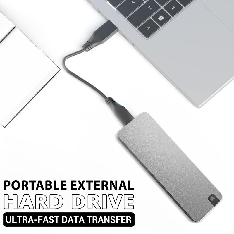 محرك أقراص ثابت | نقل بيانات سريع عبر USB | غلاف ألومنيوم متين | DataHaven - Lamylie
