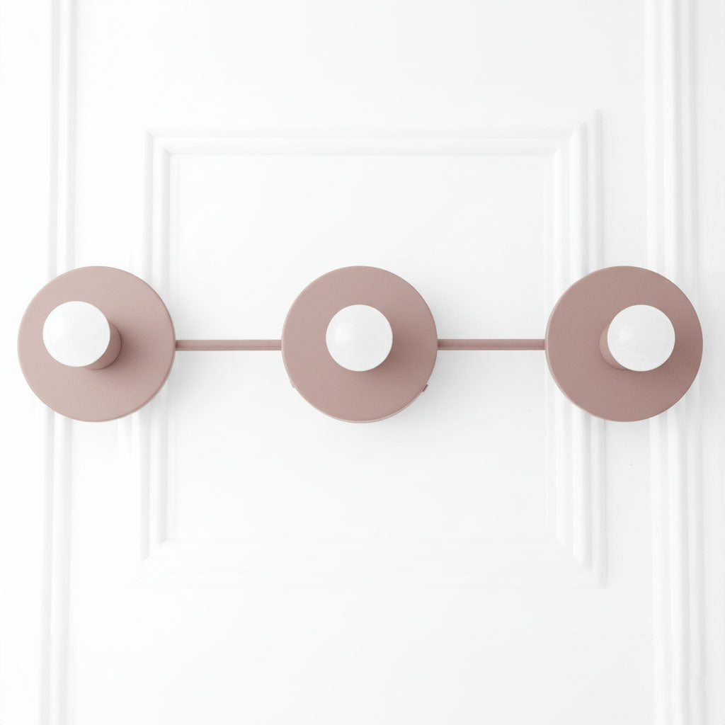 Metal Wall Lamp with Spherical Glass Shades 3-Light Bathroom Lighting Matte Green - Lamylie