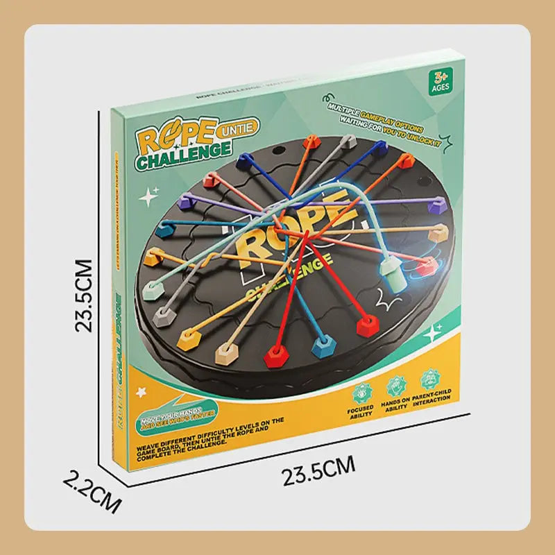 Gioco del cordino con enigma logico – Stimola concentrazione e destrezza per tutte le età - Lamylie