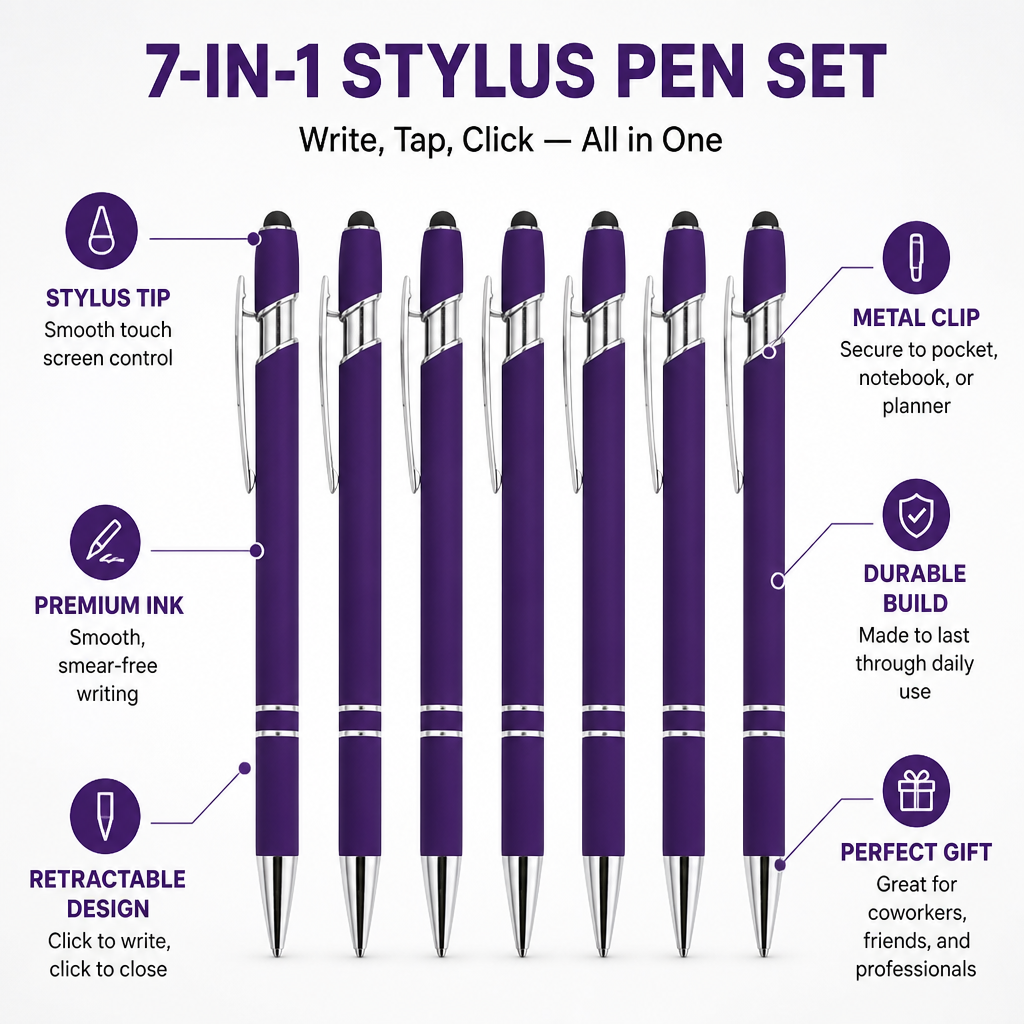 CheekyClick Stylus Pen Set — Turn Every Task Into a Smooth, Smile-Powered Win - Lamylie