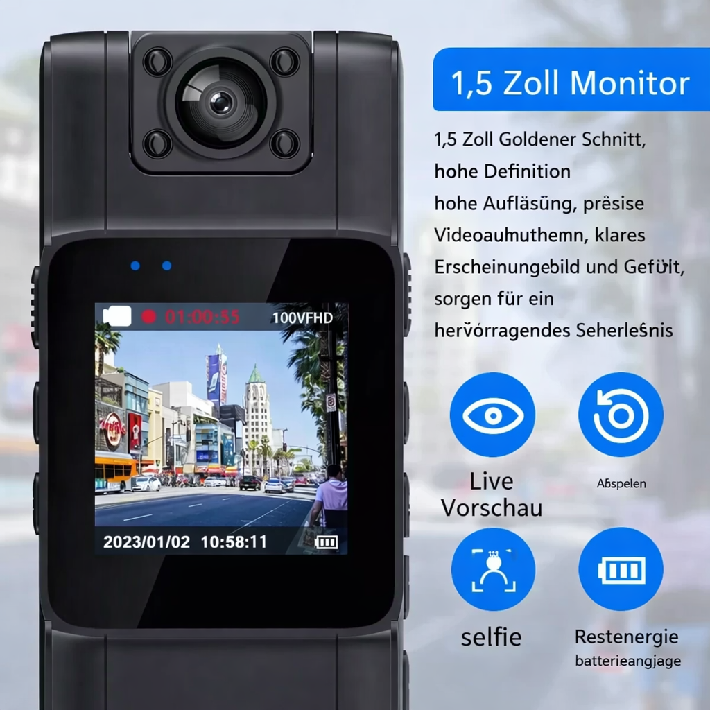 Compact Camera | 4K Video | Swivel Lens | SecureCam - Lamylie