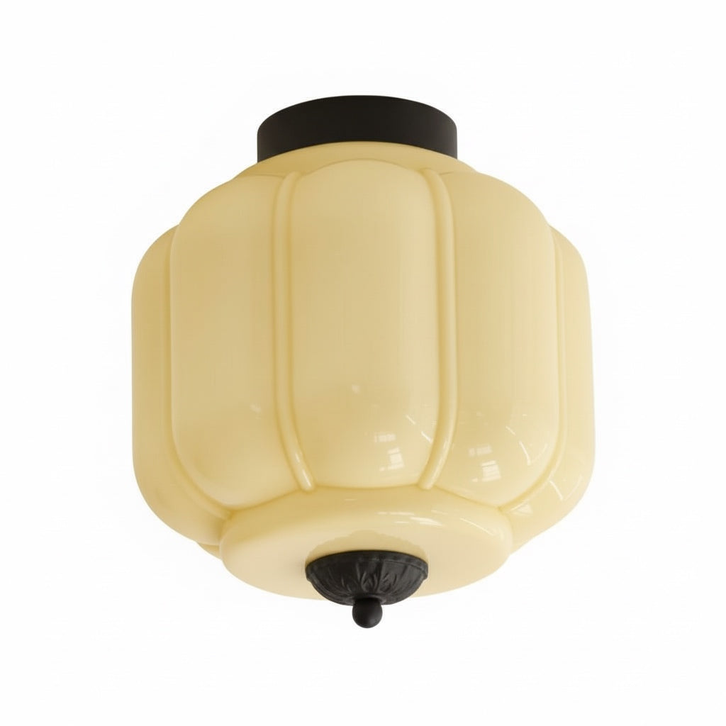 Ceiling Lamp Milk Glass Shade Modern Lighting Scandinavian Style Living Room Dining Room Bedroom Flush Mount - Lamylie