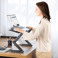 Laptop Riser | Adjustable Height & 360° Rotation | Promotes Healthy Posture | FlexStand 360 - Lamylie