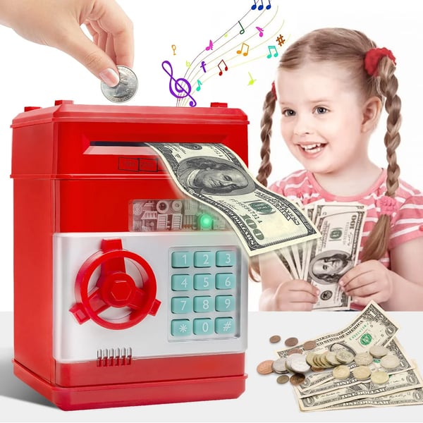 Mini Piggy Bank - Safeguards Pocket Money and Turns Saving into Fun Adventure for Kids - Lamylie