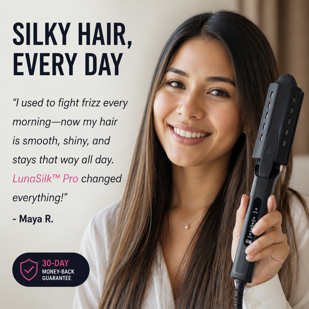 LunaSilk Pro — Steam Your Frizz Smooth and Make It Stay Past Lunch - Lamylie
