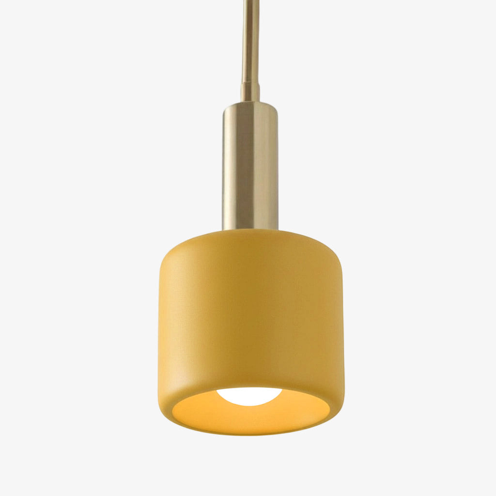 Porcelain Pendant Lamp Minimalist Design White Green Black Orange Yellow Dining Room Kitchen - Lamylie