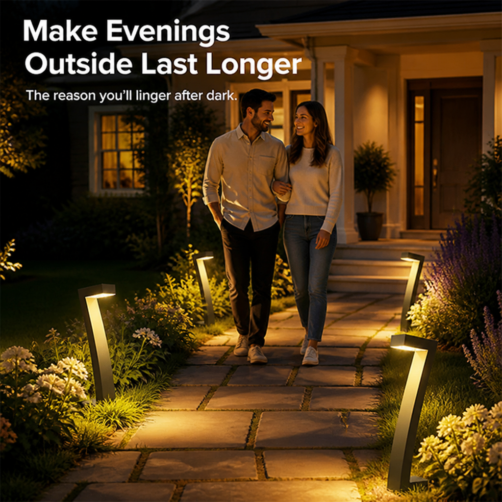 BrillaraGlow — Transform Your Garden with Effortless, All-Night Radiance and Weatherproof Security - Lamylie