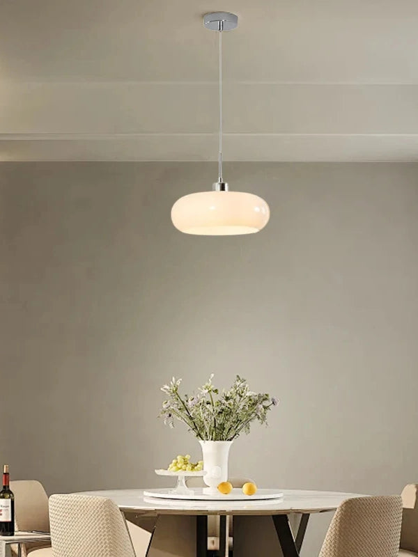 Bauhaus Glas Pendelleuchte Metall 11cm Nordisches Design Esszimmer Küche - Lamylie