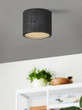 Cylindrical Travertine Ceiling Lamp | LED Lighting for Modern Interiors - Lamylie