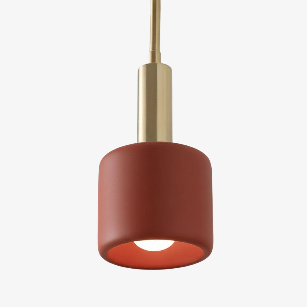 Porcelain Pendant Lamp Minimalist Design White Green Black Orange Yellow Dining Room Kitchen - Lamylie