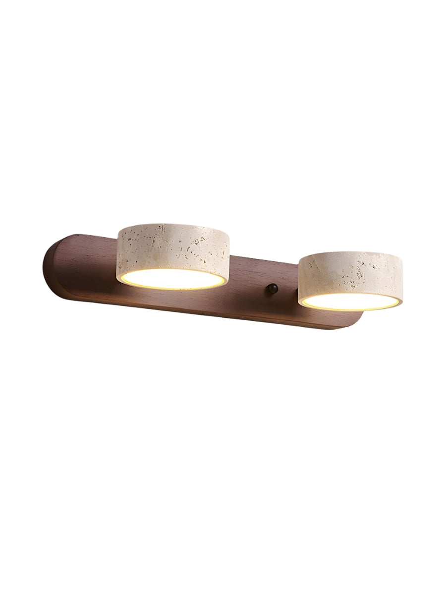 Wandleuchte mit mehreren Lichtpunkten Naturstein moderne Badezimmerbeleuchtung warmweiß kaltweiß 2-3-4 Lichter Steinleuchte - Lamylie