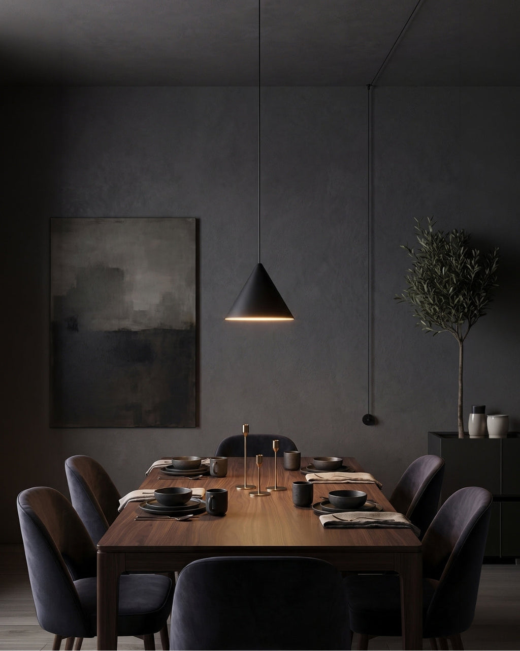 Stella Pendelleuchte | Aluminium Geometrisches Design mit verstellbarer Kabellänge und LED-Beleuchtung - Lamylie