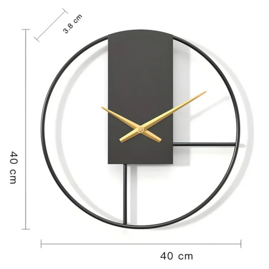 Ceas de perete mare, minimalist – design silențios pentru living - Lamylie