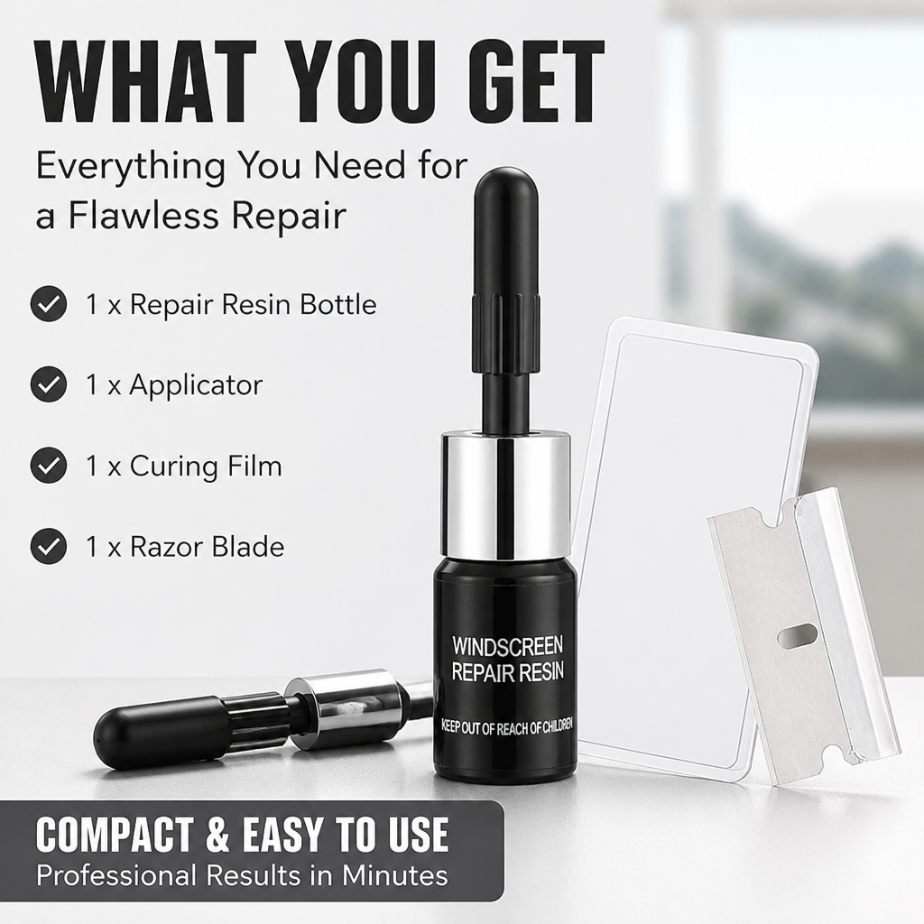 CrystalGuard Repair Kit — Clear, Strong Glass That Stops Cracks Cold in Minutes - Lamylie