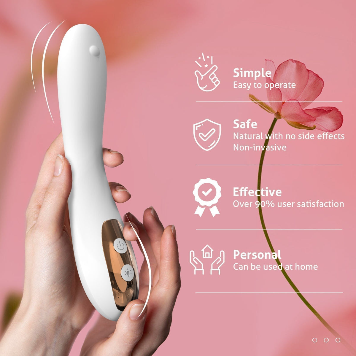 Intimes Gesundheitsgerät mit Rotlichttherapie und Heizfunktion für Frauen - Lamylie