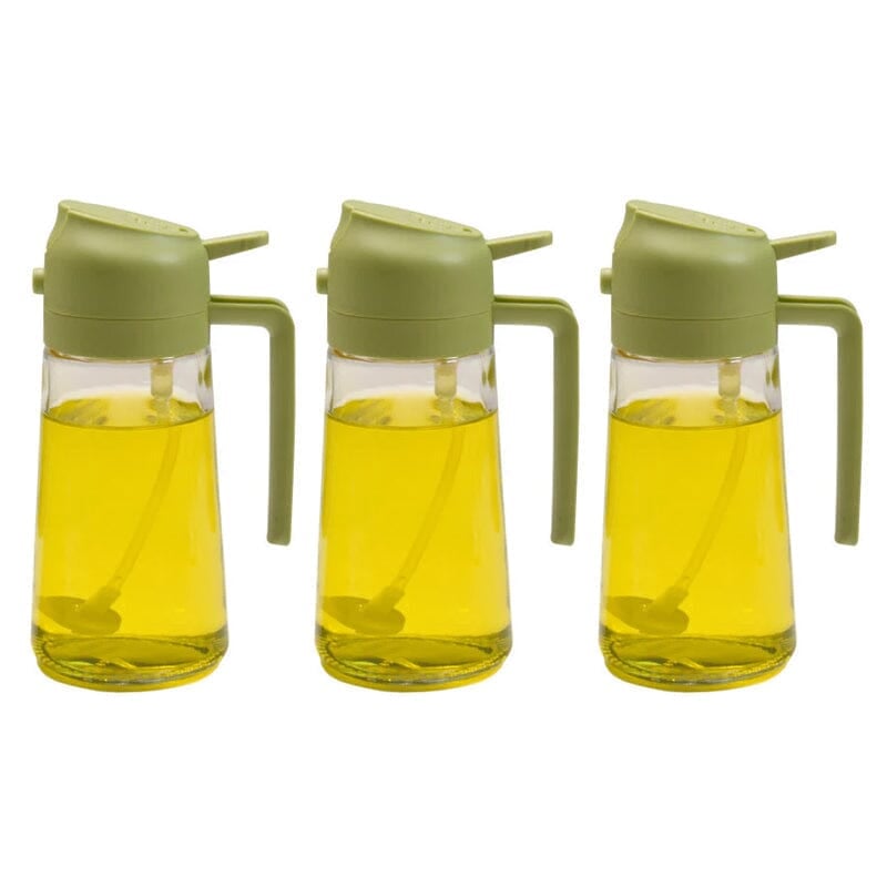 Dispensador y pulverizador de aceite de vidrio de doble función para la cocina - Lamylie