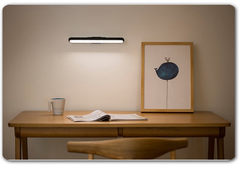 Magnetyczna lampka LED z elastycznym mocowaniem | Dotykowo ściemniana lampka nocna na biurko, do samochodu, garażu, warsztatu i kącika do czytania | Ładowana przez USB-C | Energooszczędna konstrukcja z ABS - Lamylie